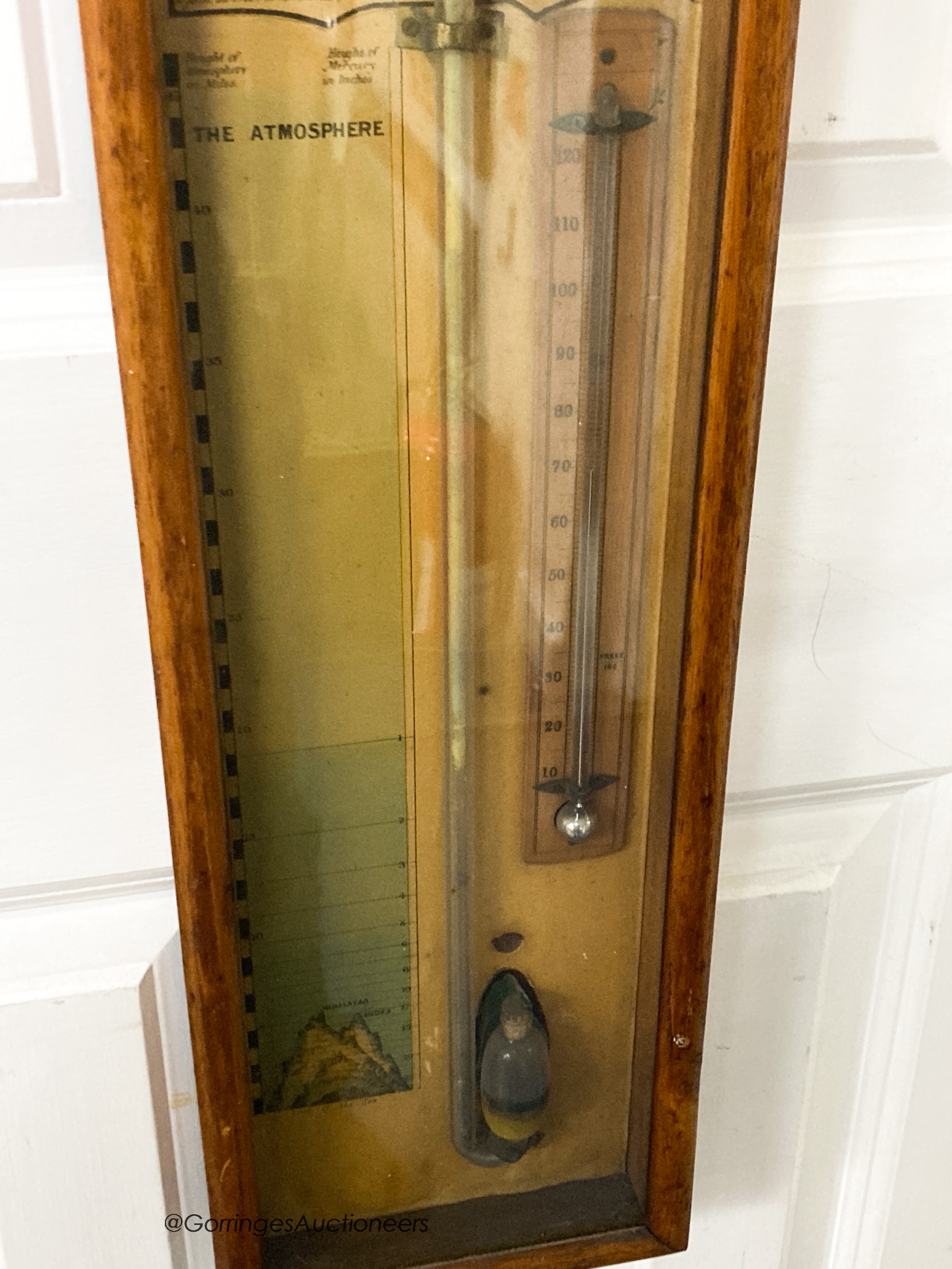 An early 20th century Admiral Fitzroy barometer, height 90cm